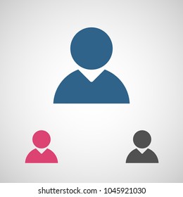 User vector icon. Man icon and businessman. Symbol people