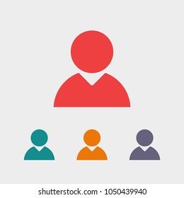User vector icon. Man icon and businessman. Symbol people
