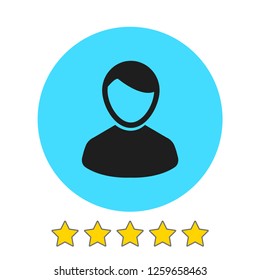 User vector icon. Man icon and businessman. Symbol people