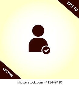 user vector icon. member icon. people icon. person icon