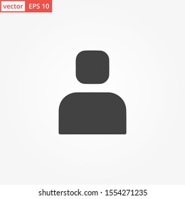 User vector icon in modern style for web site and mobile app. EPS 10
