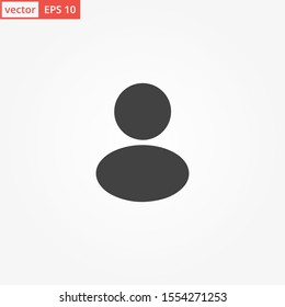 User vector icon in modern style for web site and mobile app. EPS 10