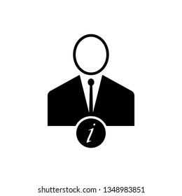 user vector icon on white background icon,symbol and vector,Can be used for web, print and mobile