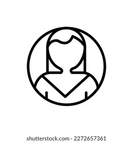 User or Vector Icon, Outline style vector illustration.
