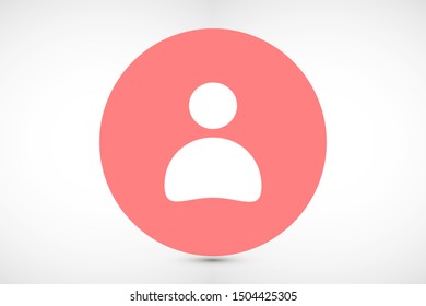 User vector icon. Profile user icon illustration. Person icon symbol web illustration. People icon on background.