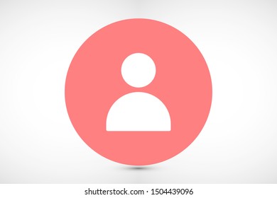 User vector icon. Profile user icon illustration. Person icon symbol web illustration. People icon on background.
