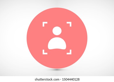 User vector icon. Profile user icon illustration. Person icon symbol web illustration. People icon on background.