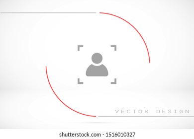 User vector icon. Profile user icon illustration. Person icon symbol web illustration. People icon on background.