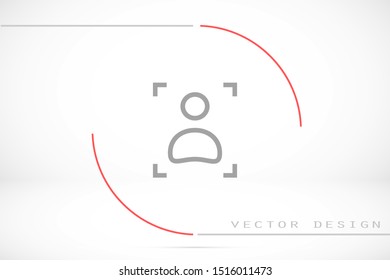 User vector icon. Profile user icon illustration. Person icon symbol web illustration. People icon on background.
