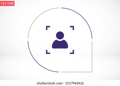 User vector icon. Profile user icon illustration. Person icon symbol web illustration. People icon on background.