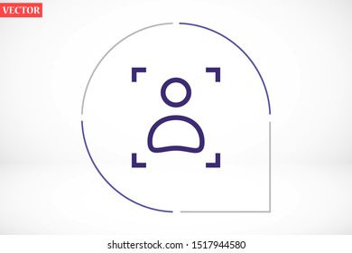 User vector icon. Profile user icon illustration. Person icon symbol web illustration. People icon on background.