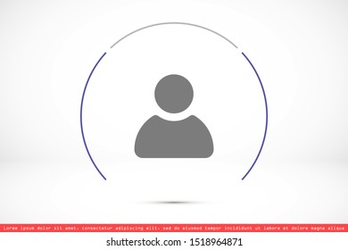 User vector icon. Profile user icon illustration. 
