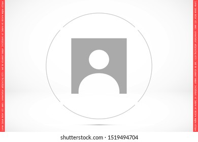 User vector icon. Profile user icon illustration.  