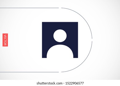 User vector icon. Profile user icon illustration. Person icon symbol web illustration. People icon on background.
