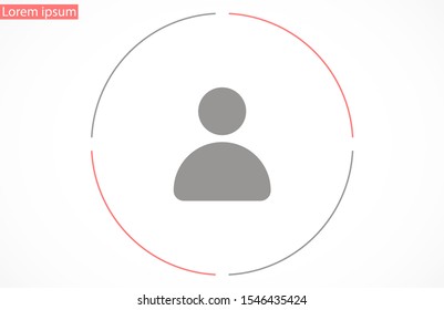 User vector icon. Profile user icon illustration. 