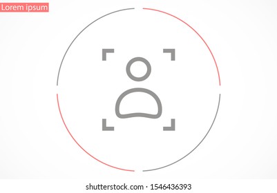 User vector icon. Profile user icon illustration. 
