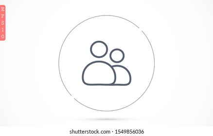 User vector icon. Profile user icon illustration. Person icon symbol web illustration. People icon on background.  