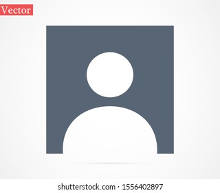 User vector icon. Profile user icon illustration. Person icon symbol web illustration. People icon on background.