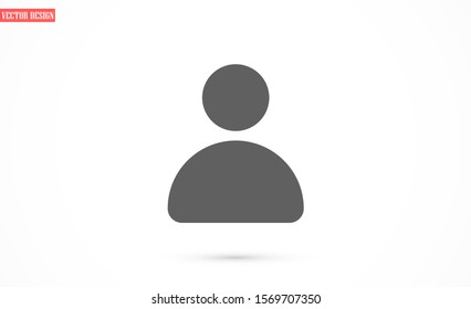 User vector icon. Profile user icon illustration. Person icon symbol web illustration. People icon on background.
