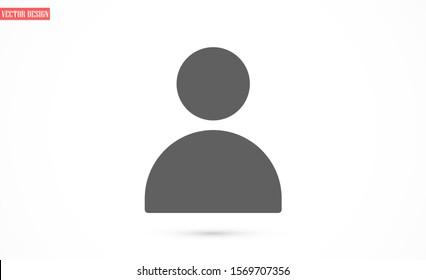 User vector icon. Profile user icon illustration. Person icon symbol web illustration. People icon on background.