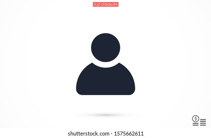 User vector icon. Profile user icon illustration. Person icon symbol web illustration. People icon on background.