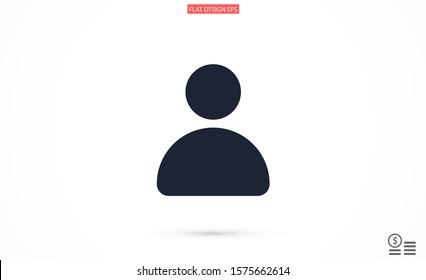 User vector icon. Profile user icon illustration. Person icon symbol web illustration. People icon on background.