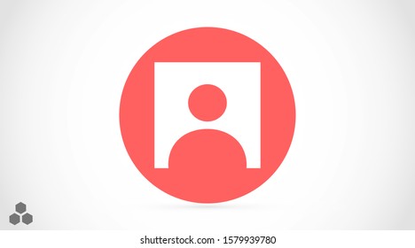 User vector icon. Profile user icon illustration. Person icon symbol web illustration. People icon on background.