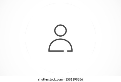 User vector icon. Profile user icon illustration. Person icon symbol web illustration. People icon on background.  