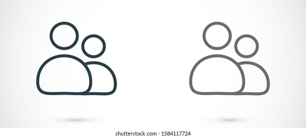 User vector icon. Profile user icon illustration. Person icon symbol web illustration. People icon on background.  