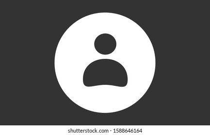 User vector icon. Profile user icon illustration. Person icon symbol web illustration. People icon on background.