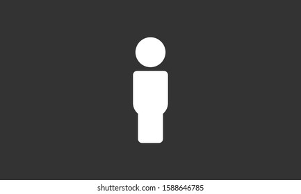 User vector icon. Profile user icon illustration. Person icon symbol web illustration. People icon on background.