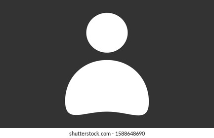 User vector icon. Profile user icon illustration. Person icon symbol web illustration. People icon on background.