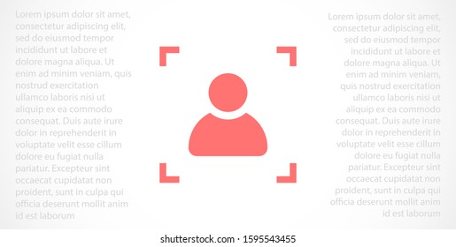 User vector icon. Profile user icon illustration. Person icon symbol web illustration. People icon on background.