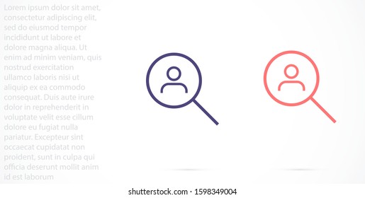 User vector icon. Profile user icon illustration. Person icon symbol web illustration. People icon on background.  