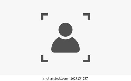 User vector icon. Profile user icon illustration. Person icon symbol web illustration. People icon on background.
