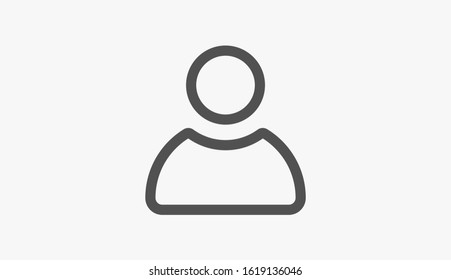 User vector icon. Profile user icon illustration. Person icon symbol web illustration. People icon on background.