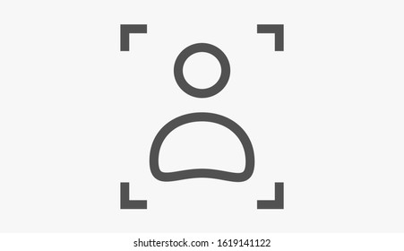 User vector icon. Profile user icon illustration. Person icon symbol web illustration. People icon on background.