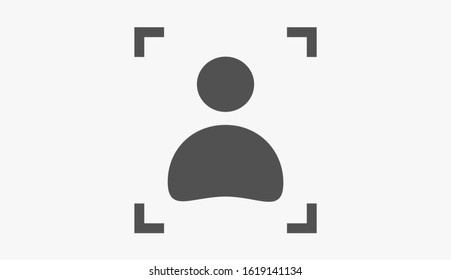 User vector icon. Profile user icon illustration. Person icon symbol web illustration. People icon on background.
