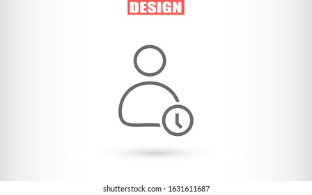 User vector icon. Profile user icon illustration.  
