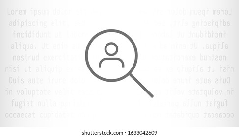 User vector icon. Profile user icon illustration. Person icon symbol web illustration. People icon on background.