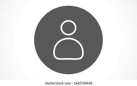 User vector icon. Profile user icon illustration. Person icon symbol web illustration. People icon on background.