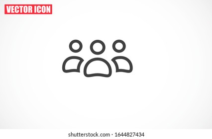 User vector icon. Profile user icon illustration. Person icon symbol web illustration. People icon on background.