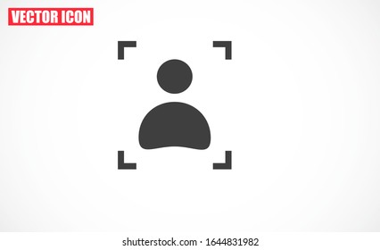 Icono de vector de usuario. Icono de perfil de usuario. Icono de persona ilustración web. Icono de personas en segundo plano.