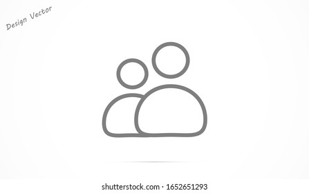 User vector icon. Profile user icon illustration. Person icon symbol web illustration. People icon on background.