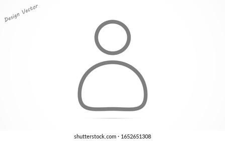 User vector icon. Profile user icon illustration. Person icon symbol web illustration. People icon on background.