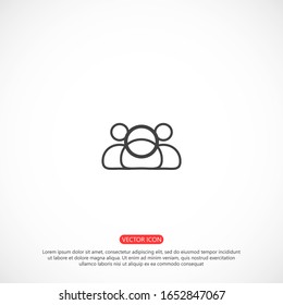 Icono de vector de usuario. Icono de perfil de usuario. Icono de persona ilustración web. Icono de personas en segundo plano.