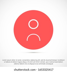Icono de vector de usuario. Icono de perfil de usuario. Icono de persona ilustración web. Icono de personas en segundo plano.