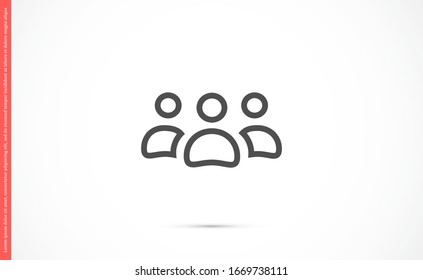 User vector icon. Profile user icon illustration. Person icon symbol web illustration. People icon on background.
