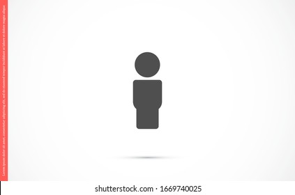 Icono de vector de usuario. Icono de perfil de usuario. Icono de persona ilustración web. Icono de personas en segundo plano.