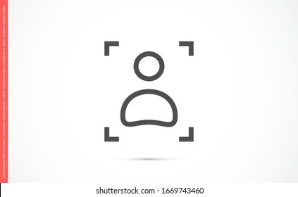 User vector icon. Profile user icon illustration. Person icon symbol web illustration. People icon on background.